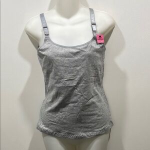 NWT Lamaze Women's Gray nursing Tank Top size medium